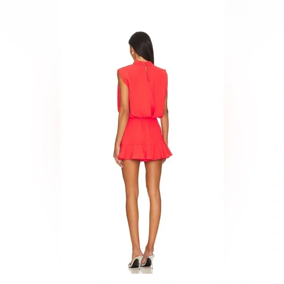 Sharla Skort Romper in crimson - Picture 3 of 3